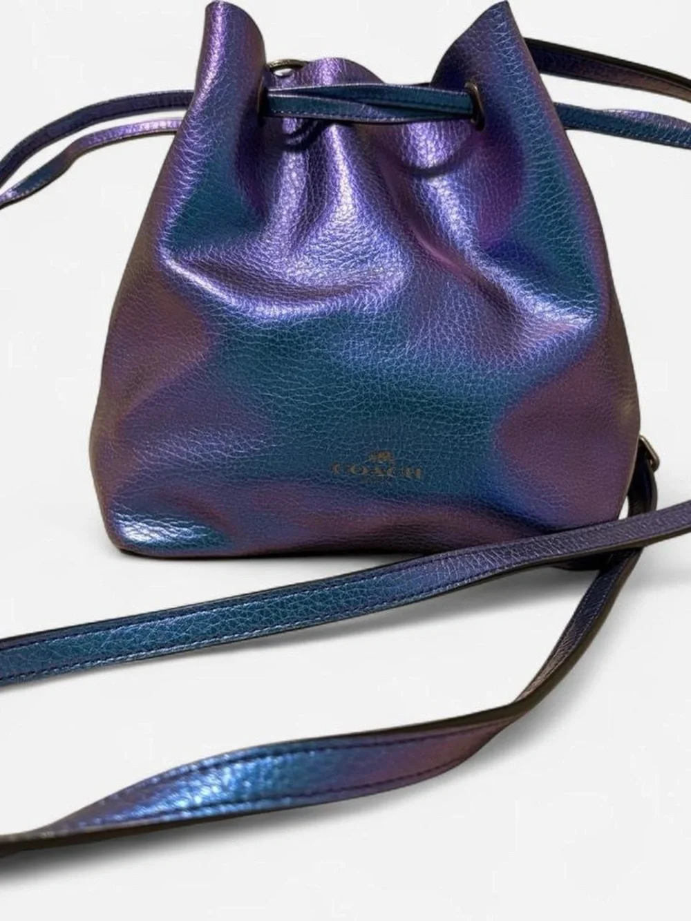 RARE Coach NASA Hologram Blue Purple Derby Crossbody Bag - Picture 2 of 8